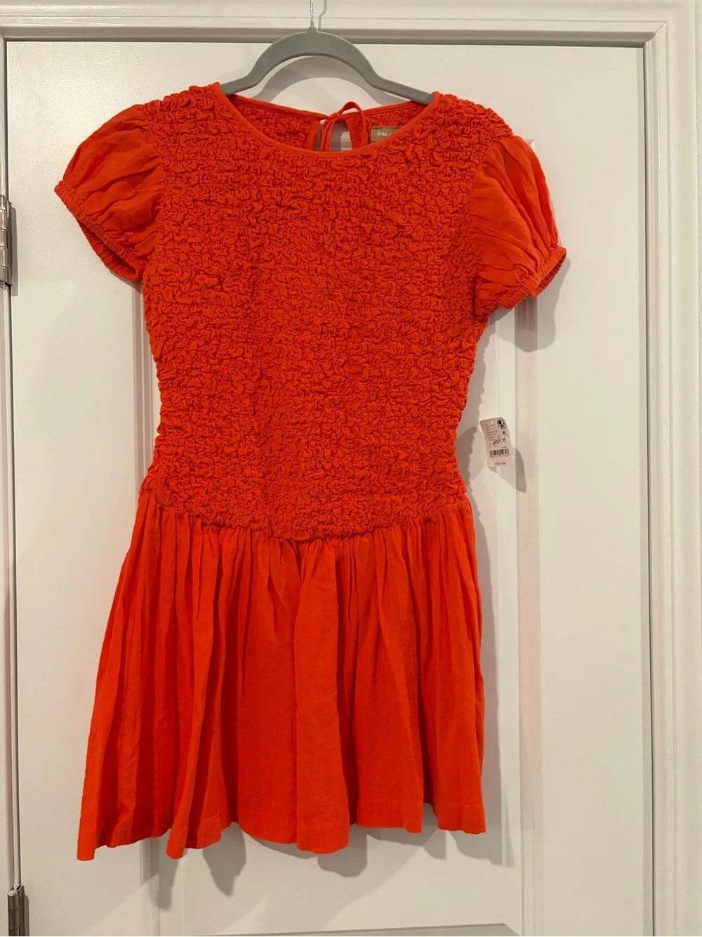 Free People Bright Orange Mini Dress